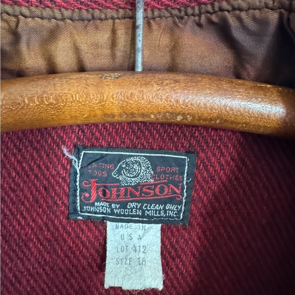 Vintage 1940’s Johnson Woolen Mills Wool Whipcord Zip Jacket size 18 - Picture 5 of 6